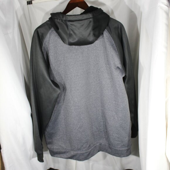 Black Ovis Pull Over Hoodie Charcoal/Black - Size L - Picture 2 of 8